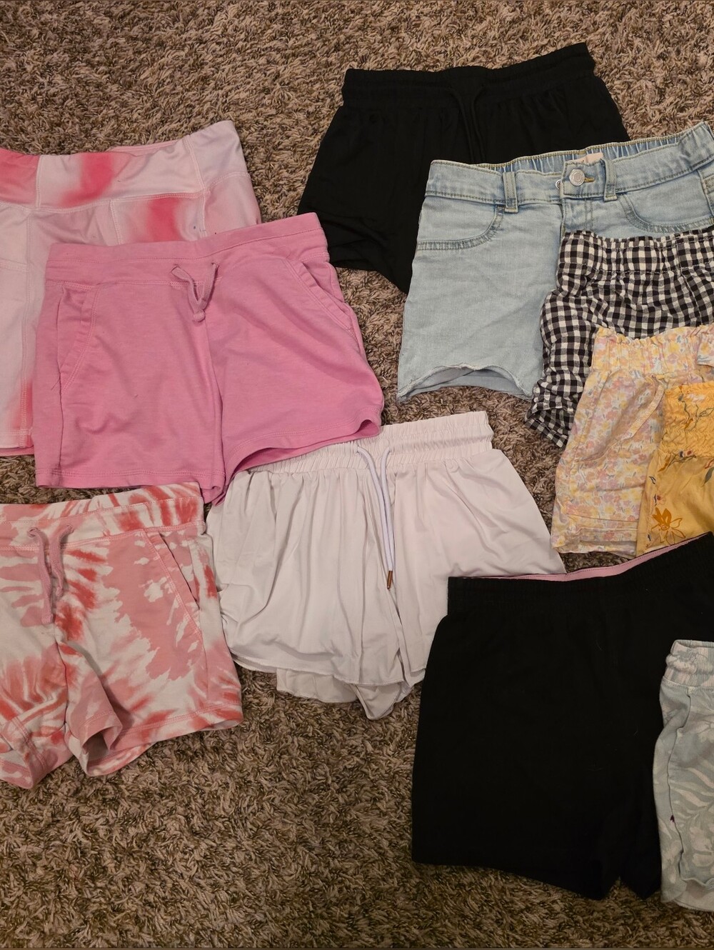 Assorted Girls' 7/8 Shorts/Skirts Pack – Mixed Brands, Great Value
